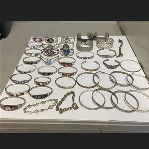 Costume Jewelry Silver Tone  Mixed Lot 907Grams